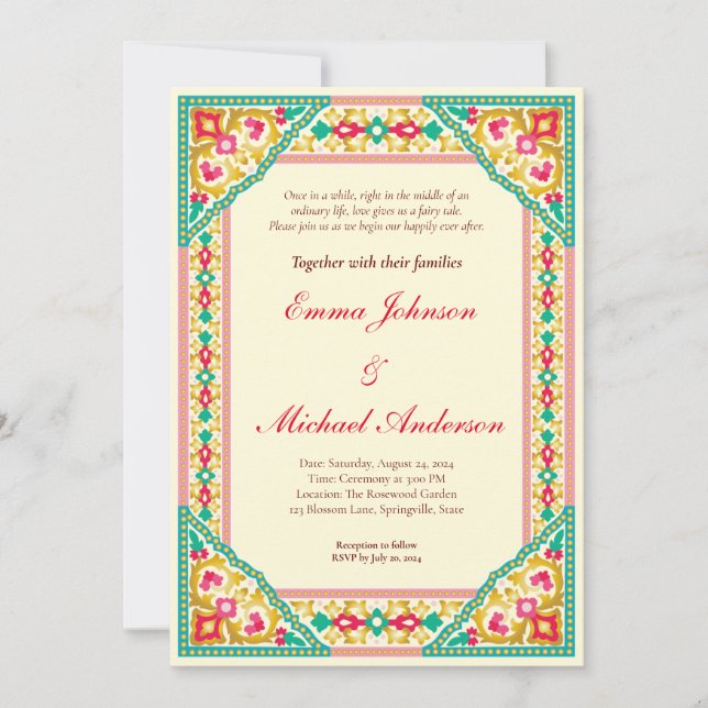Enchanting Arabian Nights Invitation (Front)