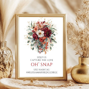 Enchanting Autumn Greenery Oh Snap 8x10 Sign