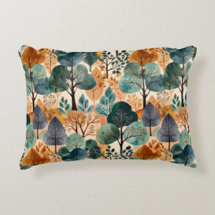 Enchanting Autumn Trees Decorative Cushion