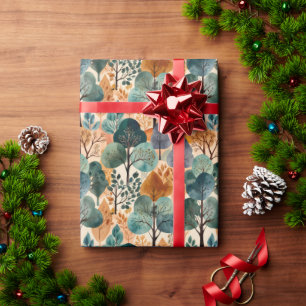 Enchanting Autumn Trees Wrapping Paper