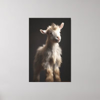 Enchanting Baby Goat Portrait Photo