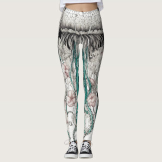 Enchanting Bloom: Medusa Capillata Leggings