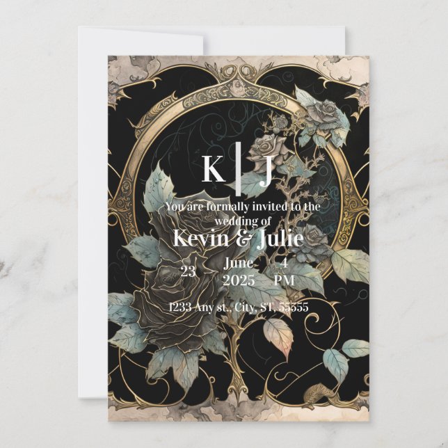 Enchanting Blooms Invitation (Front)