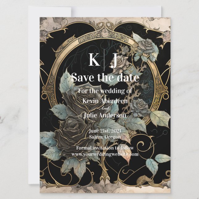 Enchanting Blooms Save The Date (Front)