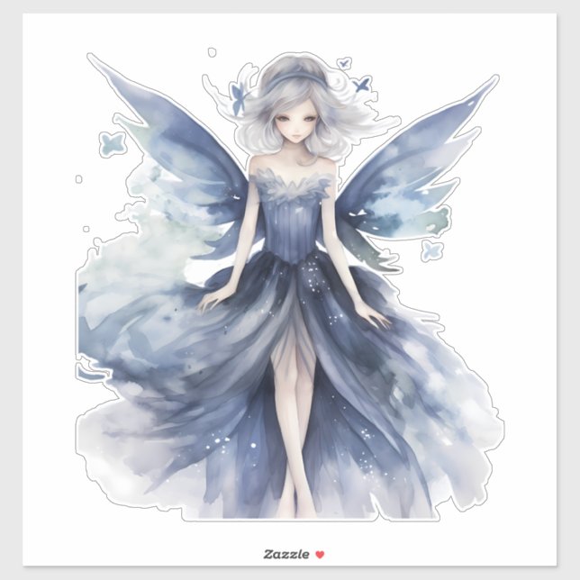 Enchanting Blue Fairy Vinyl Decal Sticker (Sheet)