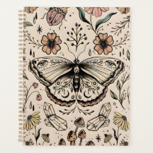 Enchanting Boho Butterfly Theme Hardcover Planner