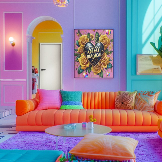 Enchanting Bouquet of Golden Roses And Heart 18x24 Poster (Creator Uploaded)