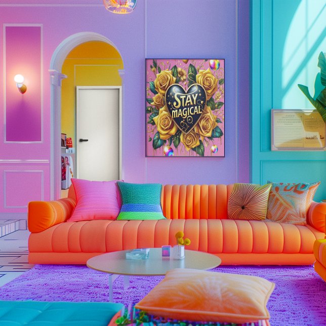 Enchanting Bouquet of Golden Roses And Heart 18x24 Poster (Creator Uploaded)