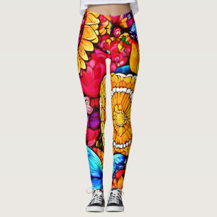 Enchanting Butterfly Floral Tapestry Leggings