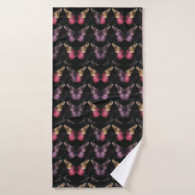 Enchanting Butterfly Pattern Bath Towel (Bath Towel)