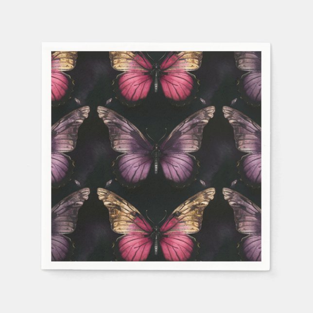 Enchanting Butterfly Pattern Napkin (Front)