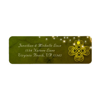 Enchanting Celtic Clover and String Lights Address