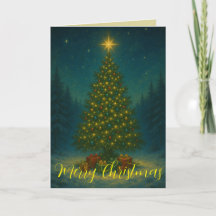 Enchanting Christmas Tree Midnight Forest Custom