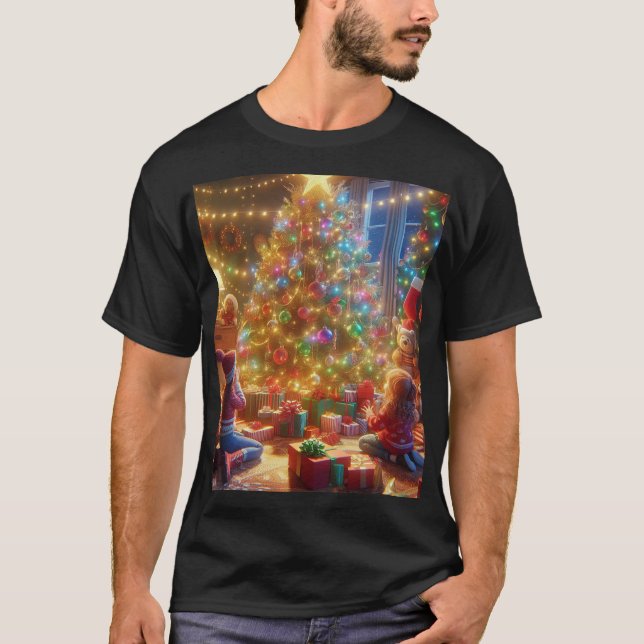 Enchanting Christmas Tree T-Shirt (Front)