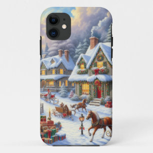 Enchanting Christmas Village Scene Case-Mate iPhone Case
