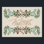 Enchanting Classic Elegance Christmas Holiday Poster<br><div class="desc">***this design is part of a christmas holiday collection*** Step into a world of timeless sophistication with my "Enchanting Classic Elegance" Christmas Holiday Collection. Immerse yourself in the rich, dark emerald greens and complementing subtle green and yellow hues reminiscent of leaves, holly, and pine, perfectly complemented by the allure of...</div>