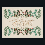 Enchanting Classic Elegance Christmas Holiday Poster<br><div class="desc">***this design is part of a christmas holiday collection*** Step into a world of timeless sophistication with my "Enchanting Classic Elegance" Christmas Holiday Collection. Immerse yourself in the rich, dark emerald greens and complementing subtle green and yellow hues reminiscent of leaves, holly, and pine, perfectly complemented by the allure of...</div>