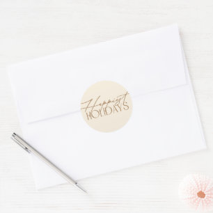 Enchanting Classic Elegance Christmas Holiday Round Sticker