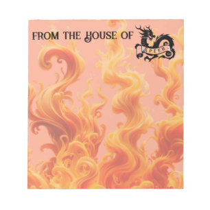 "Enchanting Dragon Stationary for Fantasy Lovers Notepad