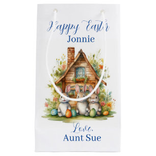 🐰 Enchanting Easter Bunny Wonderland Small Gift Bag