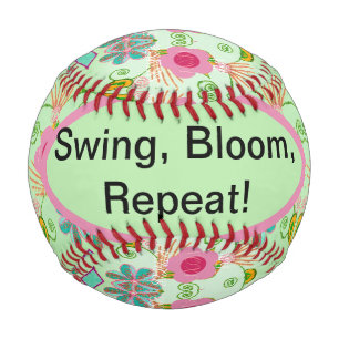 Enchanting Eclectic Garden: Diverse Floral Beauty Baseball