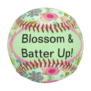 Enchanting Eclectic Garden: Diverse Floral Beauty Baseball