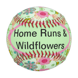 Enchanting Eclectic Garden: Diverse Floral Beauty Baseball