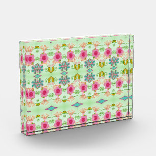 Enchanting Eclectic Garden: Diverse Floral Beauty Photo Block