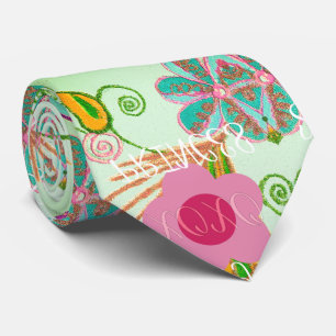 Enchanting Eclectic Garden: Diverse Floral Beauty Tie