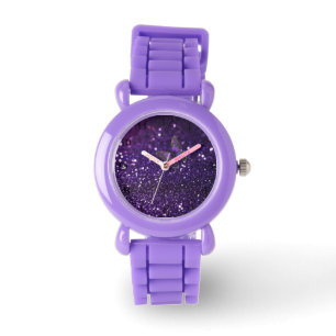 Enchanting Elegance: The Purple Sparkle Butterfly  Watch