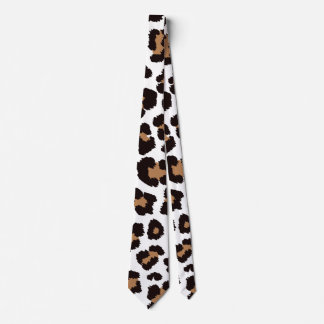 Enchanting Elegant Natural Leopard Patterns Tie
