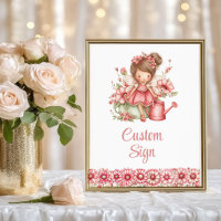 Enchanting Fairy Girl Blush Floral Birthday Custom