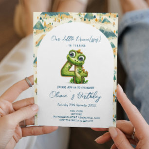 Enchanting Fairy Tale 4th Birthday Party Invitation