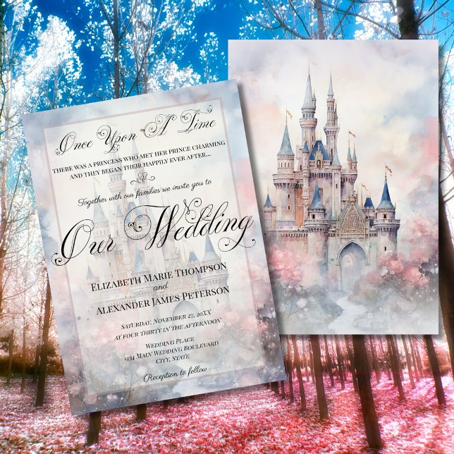 Enchanting Fairy Tale Castle Our Wedding  Invitation (Creator Uploaded)