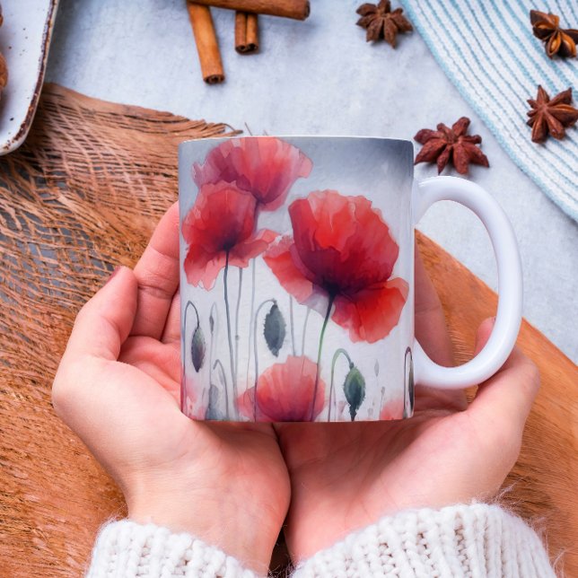 Enchanting Field of Poppies  Coffee Mug (Creator Uploaded)