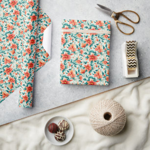 Enchanting Floral Garden Wrapping Paper