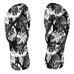 Enchanting Forest Foliage Seamless Pattern Jandals