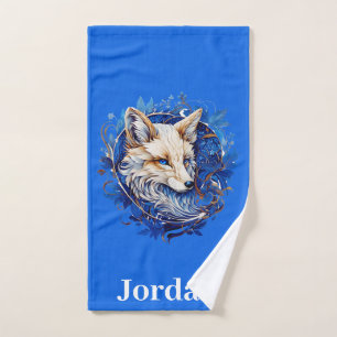 Enchanting Fox with Custom Name Bath Towel Set