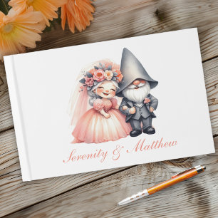Enchanting Garden Gnome Woodland Fairytale Wedding Guest Book