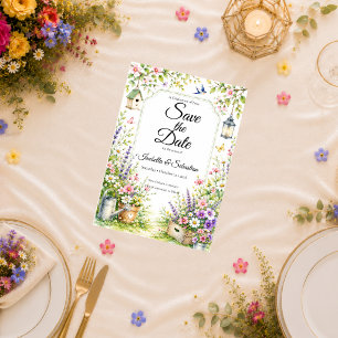 Enchanting Garden Wedding Save The Date