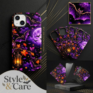 Enchanting Gothic Halloween Moonlit Night Pattern iPhone 13 Case