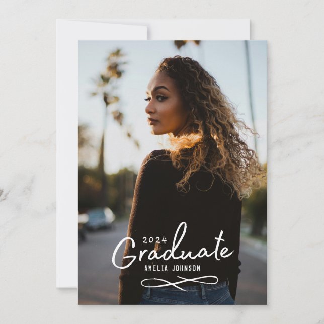Enchanting Grad Photo Announcement (Front)