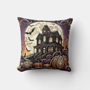 Enchanting Halloween Night 🌃🎃🎃🎃🎃🌃 Cushion