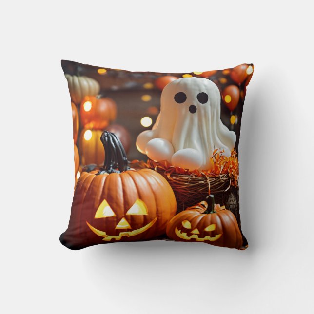 Enchanting Halloween Throw Pillows (Front)