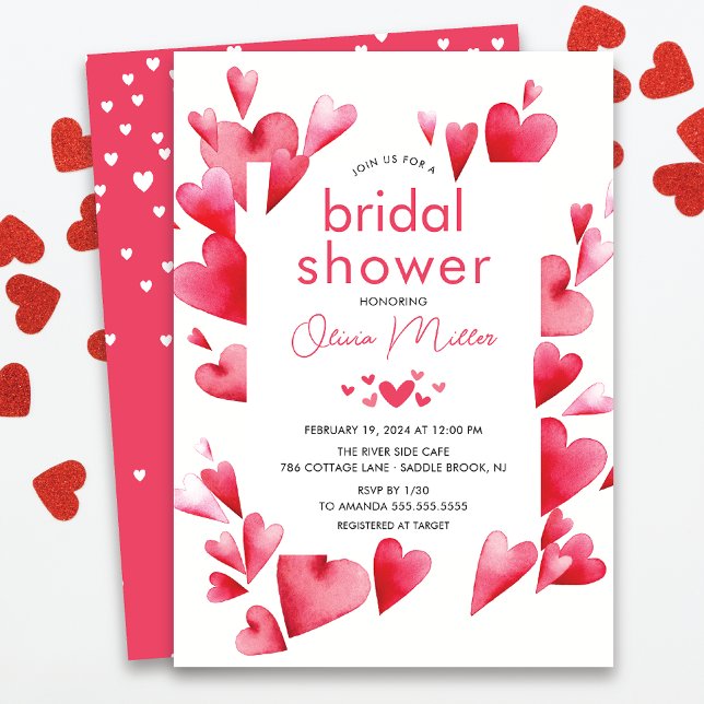 Enchanting Hearts Bridal Shower Invitation (Creator Uploaded)