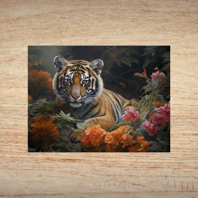 Enchanting Jungle Cub - Magical Watercolor Tiger  Poster (Creator Uploaded)