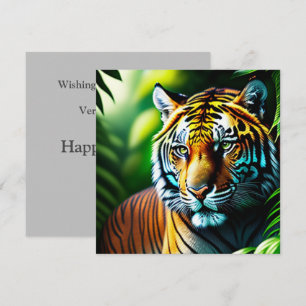 Enchanting Jungle Tiger - Fierce And Free Card