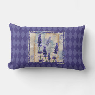 Enchanting Lavender Botanical Lumbar Cushion