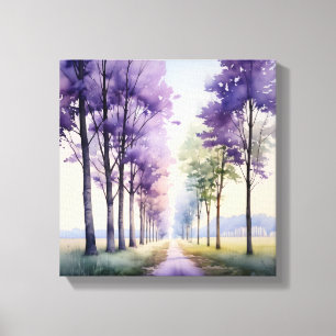 Enchanting Lavender Lane Canvas Print