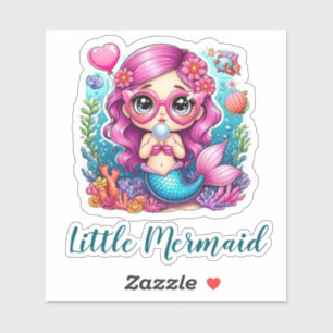 Enchanting Little Mermaid Stickers – Cute Ocean